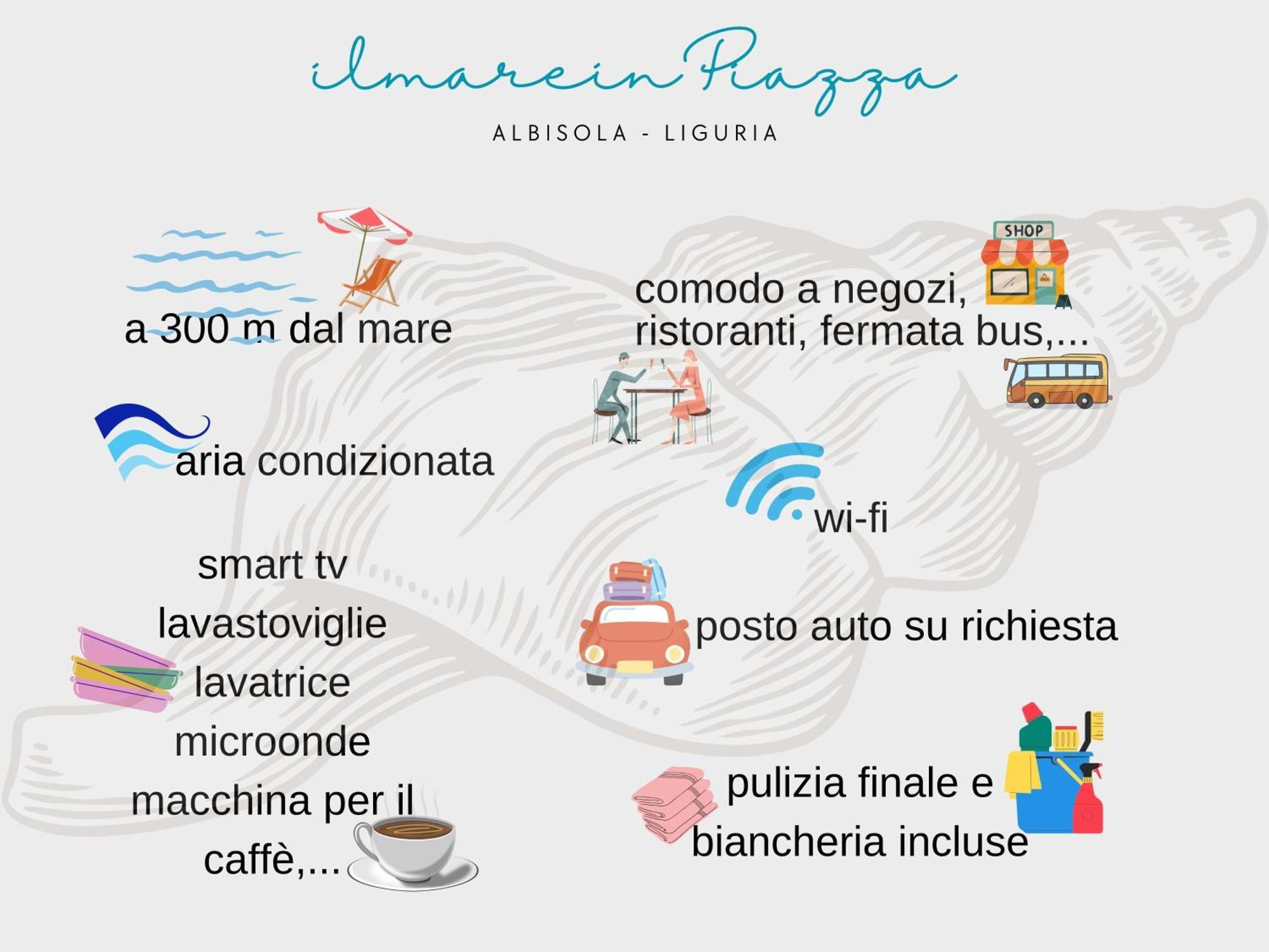 Il Mare In Piazza Lägenhet Albisola Superiore Exteriör bild